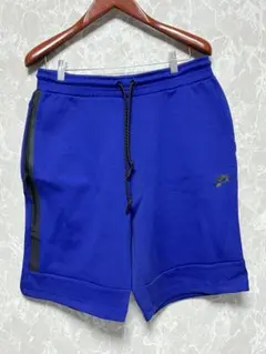 미사용 NIKE 테크 플리스 XL 반바지 블루 하프 팬츠