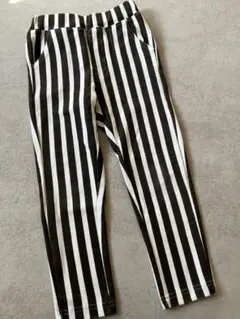 美品　ストライプ柄ロングパンツ