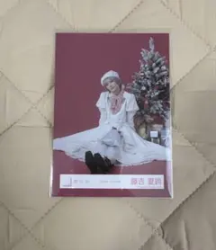 櫻坂46 藤吉夏鈴 生写真 2024年 クリスマスサンタ衣装 チュウ スワリ