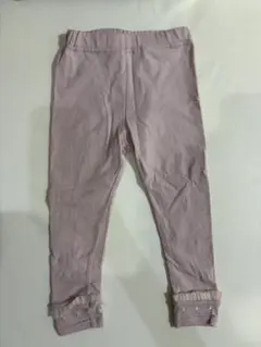 ピンク レギンス 90cm フリル付き