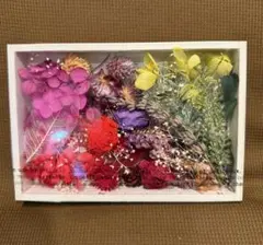ドライフラワー フレームアート インテリア 雑貨 ボックスフラワー 美品