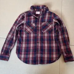 DENIM DUNGAREE チェック柄長袖シャツ TALL L