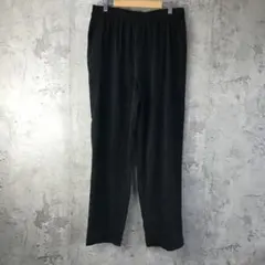 Y917古着　イージーパンツ　ワイドパンツ　黒　無地　90s Y2K