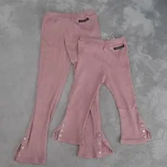 BREEZE裾ボタンスリットデザインレギンス130 100