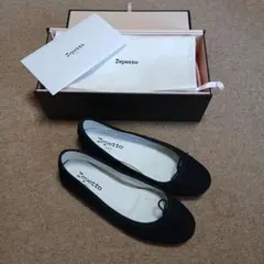 新品❗Repetto サンドリオン スエード ブラック 37.5 箱・袋付き 