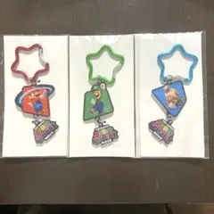 マリオ、ルイージ、キノピオ　カラビナ付きアクリルキーホルダー
