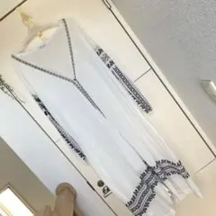 お値下げ。craft standard boutique 刺繍シャツワンピース