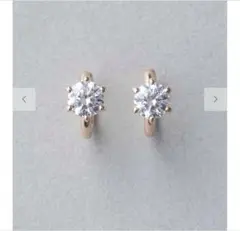 ete 　ティンクル ラウンド イヤリング ピンクゴールド　箱あり