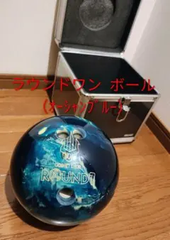 ROUND1 ONE PIECE ボウリングボール15p BLACK ケース付き - メルカリ