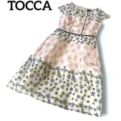TOCCA 花柄刺繍ワンピース 春服 チュール