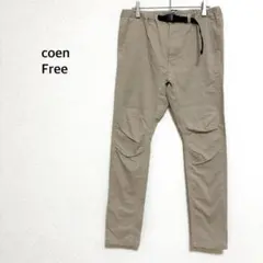 コーエン coen◎クライミングパンツ ベージュ メンズ ウェビングベルトのサムネイル