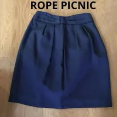 【新品】ROPEPICNIC ロペピクニック ネイビー フレアスカートのサムネイル