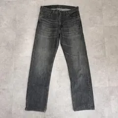 美品 00s日本製 Levi's リーバイス 505 先染め ブラック デニム