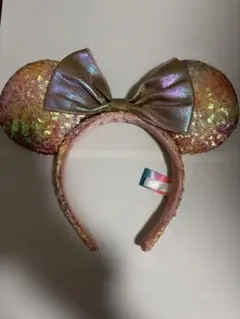 ミニーちゃんのスパンコールカチューシャ