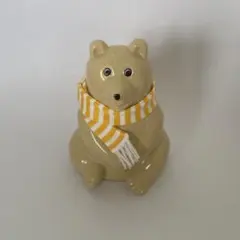 しろくま貯金箱 Polar Bear Money Box イエロー