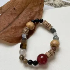 ハンドメイド 天然石 ビーズブレスレット