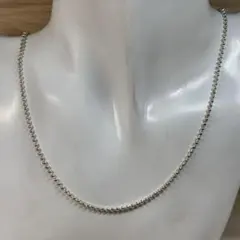 シルバー925 ボールチェーン50センチ　silver925ネックレス