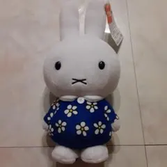 miffy ぬいぐるみ 花柄 ブルー タイトー - メルカリ
