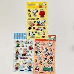 【新品未使用】 スヌーピー シール 3点セット
