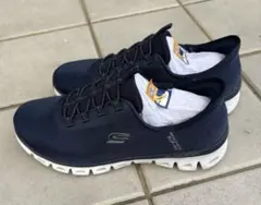 Skechers スニーカー 23.5cm スリップインズ ネイビー