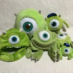 モンスターズインク マイク ぬいぐるみ ファンキャップ パスケース まとめ売り