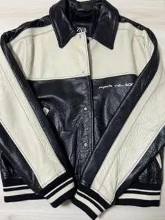 ZARA カラーブロックレザージャケット 完売品