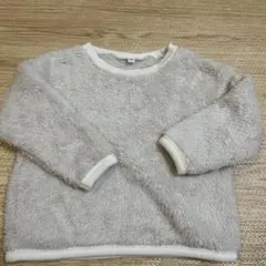 無印良品アイボリー フリース トレーナー 90