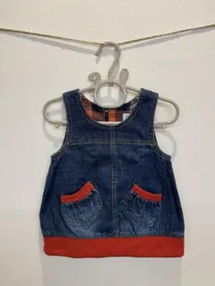 hakka baby デニムワンピース