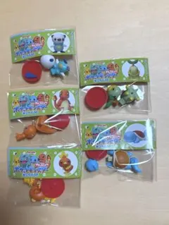 ポケモンチョコエッグ旅立ちの3匹　ゼニガメヒトカゲアチャモミジュマルナエトル