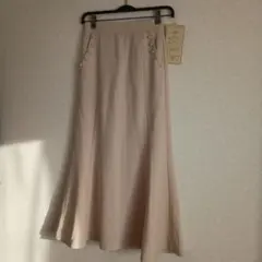 しまむら　フレアロングスカート Mサイズ 薄ピンク