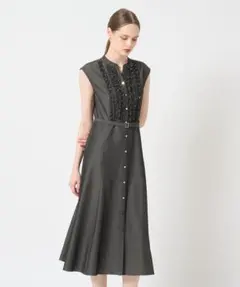 大人気美品完売品】ANAYI アナイ デニムライクツイルフリルワンピース 