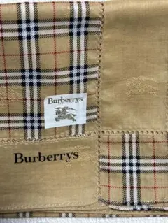 Burberrys ノバチェック 大判ハンカチ ホースマーク地模様