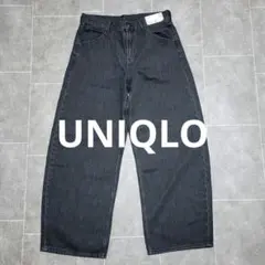 ★未使用 UNIQLO 新作 春夏 バギーカーブジーンズ