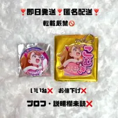 わんぷり　ドリステ　スペシャルビジュアル缶バッジ・ネームアクキー　こむぎ