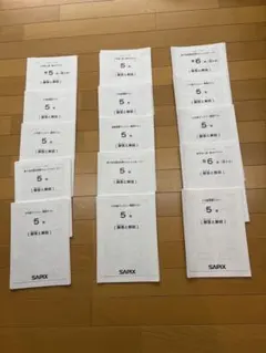 SAPIX 小学5年 マンスリー確認テスト 解答と解説 15冊セット2024年度 2026年最新】サピックス 5年 マンスリー確認テストの人気アイテム