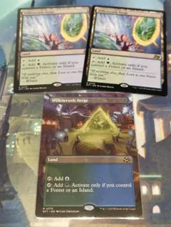 MTG ウィローラッシュの境界 英語版 ボーダーレスFoil 4枚セット