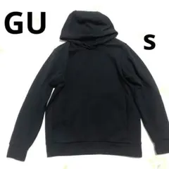 ジーユー スウェット パーカー S 黒 キャンプダンス仕事スポーツ 登山