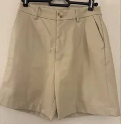 Ray BEAMS フェイクレザー ハーフパンツ ベージュ 0のサムネイル