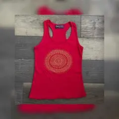 アジアンタンクトップ　ビーズ刺繍のサムネイル