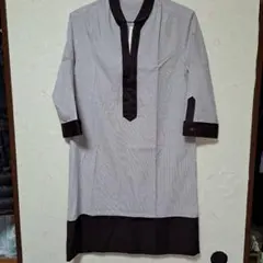 BARNEYS NEWYORK ストライプ ひざ丈ワンピース