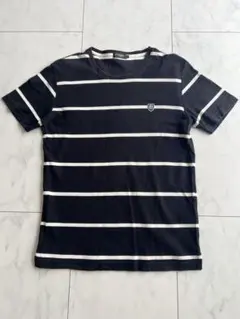 BURBERRY BRACK LABEL ブラック×ホワイト ボーダーTシャツ