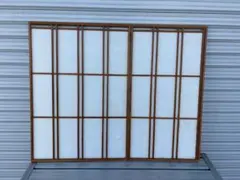 新品 和風衝立 JPA-3L ブラウン 3連 目隠し スクリーン 間仕切り 即納