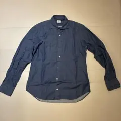 ネイビー 長袖シャツ