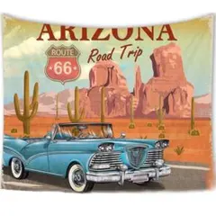 アリゾナ州 ルート66 タペストリー 150cm 100cm