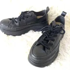 【新品】コンバース オールスター トレックウェーブ レザー 厚底 24.5cm