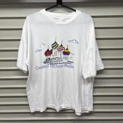90s USA製 シングルステッチ　古着　ヴィンテージ RUSSIA