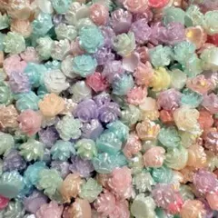 薔薇デコレーションパーツ 多色 100p程度