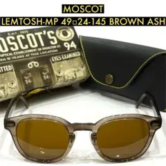 【極美品】日本限定 モスコット レムトッシュ49 BROWN ASHガラスレンズのサムネイル