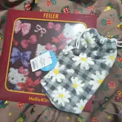 あおぱん様ご専用　新品フェイラー　マーガレット　ボトルポーチ　キティ　ハンカチ