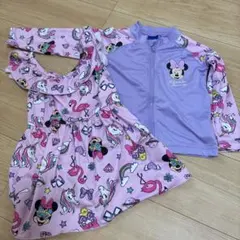 女の子向けワンピース水着とジャケットセット